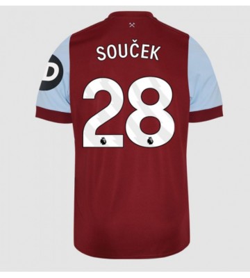 West Ham United Tomas Soucek #28 Primera Equipación 2023-24 Manga Corta